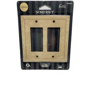 2-Gang Wall Plate Somerset Sienna Double Decorator Standard